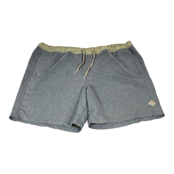 Free Fly Sz XXL Hydro ShortsBlue Bamboo Blend Swim Hybrid Stretch Hike - Picture 2 of 11